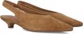 TORAL Slingbacks Dames Lenore Suède Camel - Bruin