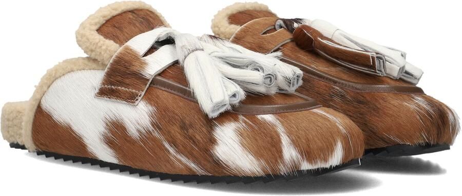 TORAL Instappers Dames Ariana Maat: 39 Materiaal: Ponyhair Kleur: Bruin - Foto 3