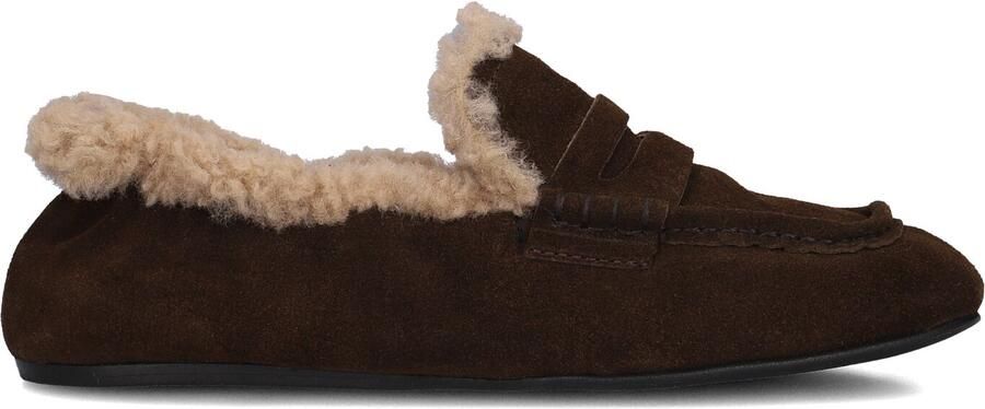 TORAL Loafers Dames Paige Suède Bruin