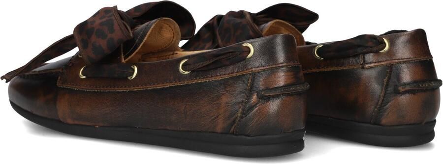 TORAL Loafers Dames Tl-nahua Foulard Leopard Leer Bruin - Foto 2