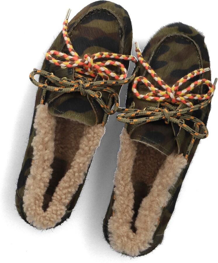 TORAL Loafers Dames Tl-nahua Winter Ponyhair Groen - Foto 4