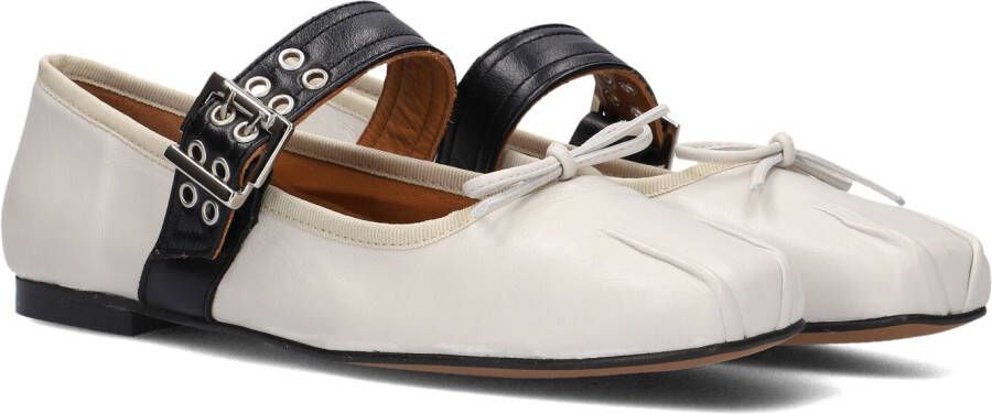 Toral Dames Astrid Loafer Wit Zwart White Dames