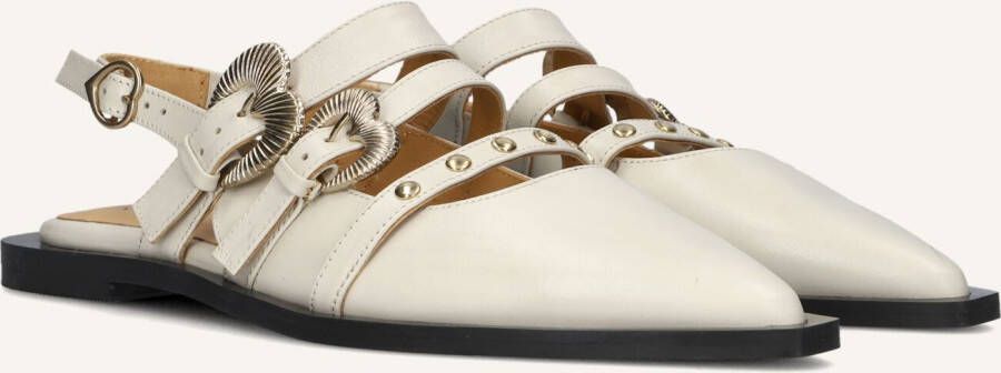 TORAL Slingbacks Dames Madison Maat: 39 Materiaal: Leer Kleur: Wit