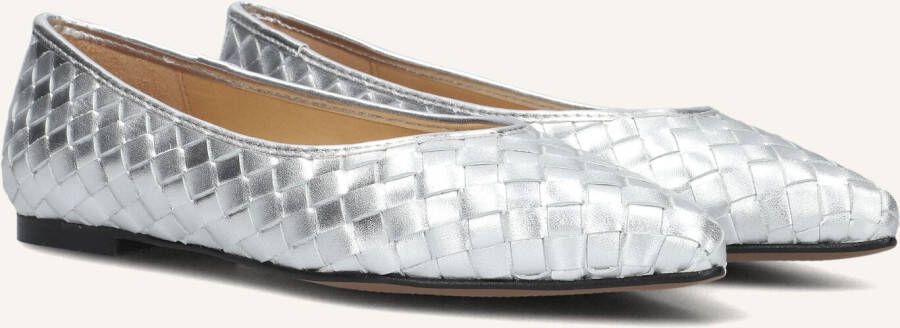 Toral Ballerinas Dames Magda Loafer Metallic Silver in staalgrijs