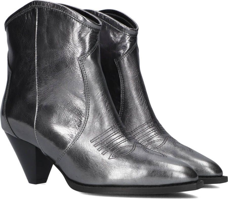 TORAL Enkellaarsjes Dames Cream Maat: 38 Materiaal: Leer Kleur: Zilver