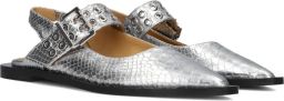 TORAL Slingbacks Dames Lella Leer Zilver