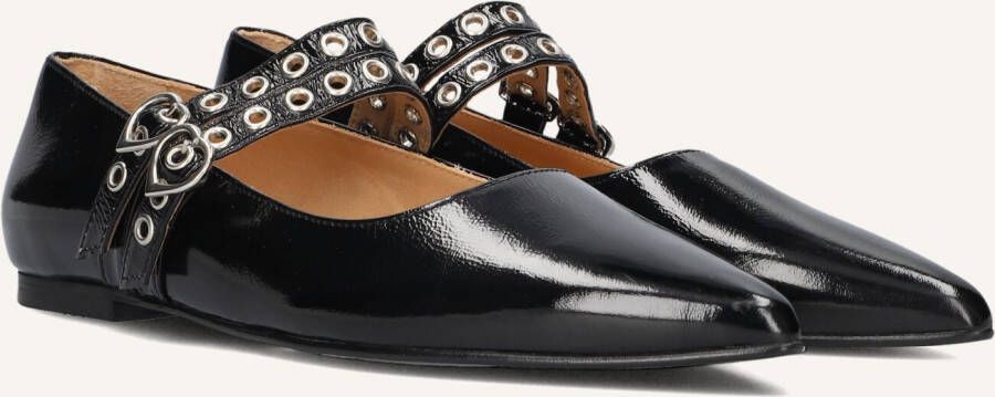 TORAL Ballerina Dames Coeur Maat: 37 Materiaal: Lakleer Kleur: Zwart