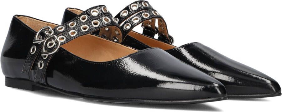 TORAL Ballerina Dames Coeur Maat: 41 Materiaal: Lakleer Kleur: Zwart