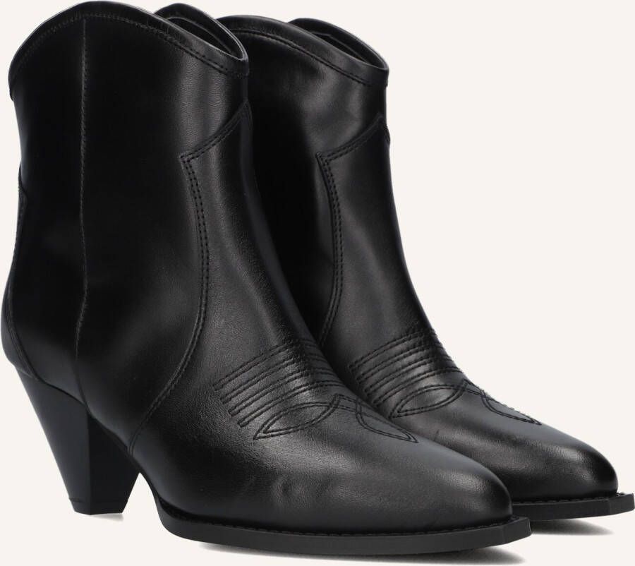 TORAL Enkellaarsjes Dames Cream Maat: 37 Materiaal: Leer Kleur: Zwart