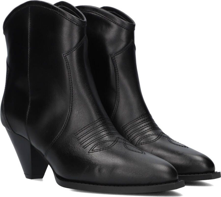 TORAL Enkellaarsjes Dames Cream Maat: 37 Materiaal: Leer Kleur: Zwart