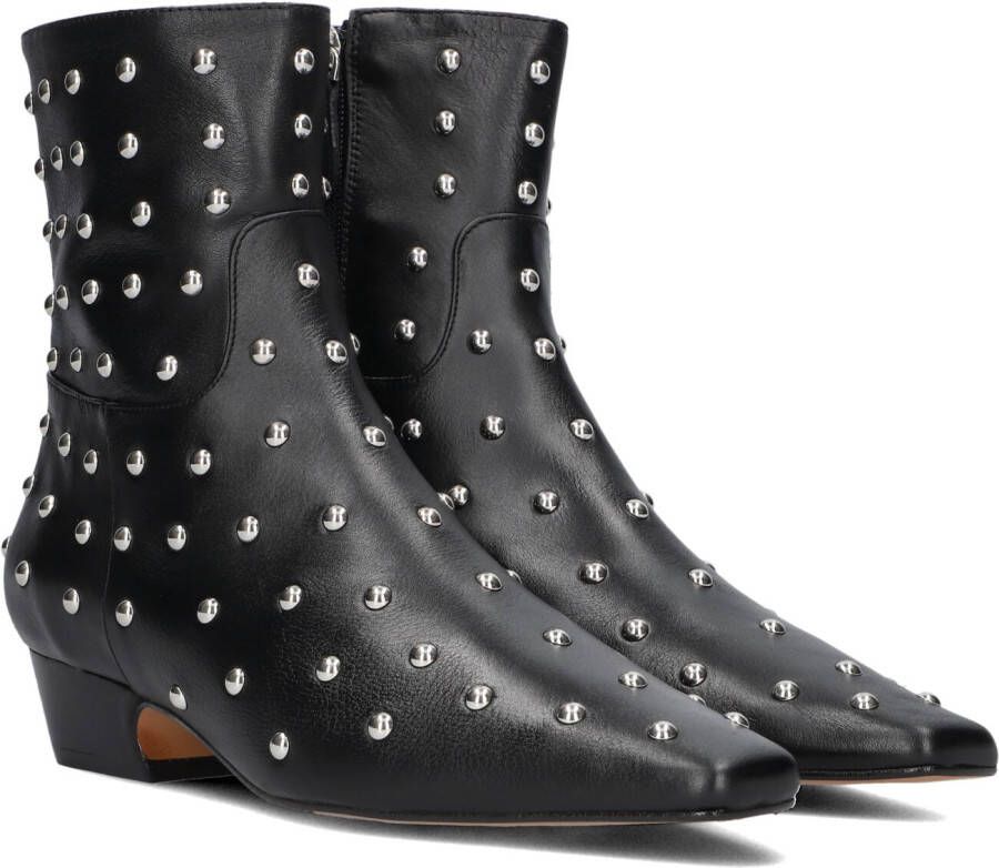 TORAL Enkellaarsjes Dames Irene Punk Maat: 40 Materiaal: Leer Kleur: Zwart