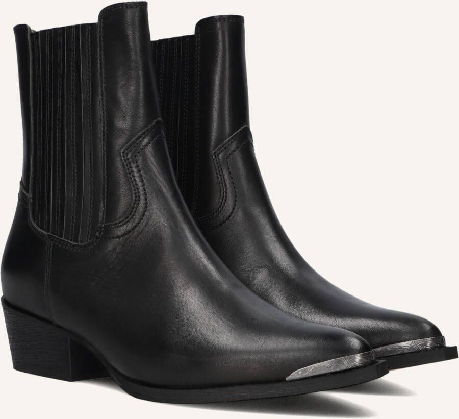 TORAL Enkellaarsjes Dames Lisen Maat: 38 Materiaal: Leer Kleur: Zwart