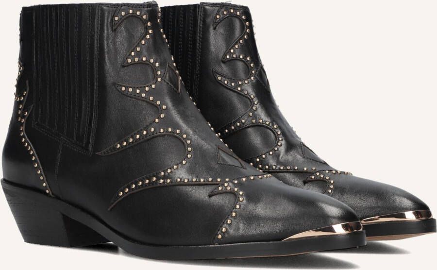 TORAL Enkellaarsjes Dames Sonia Maat: 37 Materiaal: Leer Kleur: Zwart