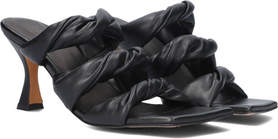 TORAL Muiltjes Dames Twisted Maat: 36 Materiaal: Leer Kleur: Zwart