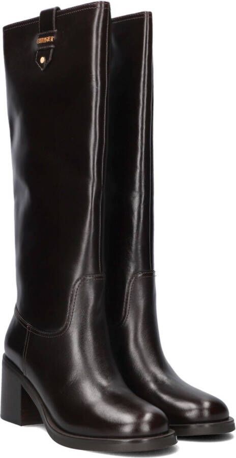 TWINSET MILANO Hoge Laarzen Dames 252tcp080 Maat: 38 Materiaal: Leer Kleur: Bruin