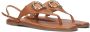 TWINSET MILANO Sandalen Dames 231tcp12a Maat: 40 Materiaal: Leer Kleur: Cognac - Thumbnail 1