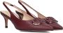 TWINSET MILANO Slingbacks Dames 252tcp030 Maat: 37 Materiaal: Leer Kleur: Rood - Thumbnail 1