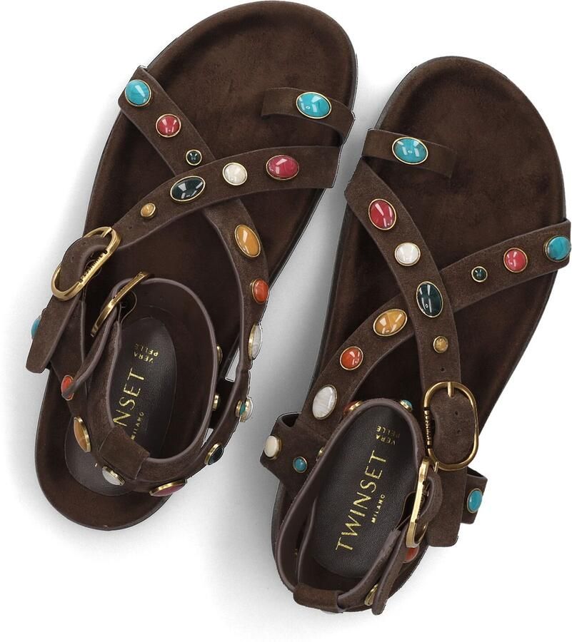 TWINSET MILANO Bruine Sandalen 261tgt066 - Foto 2