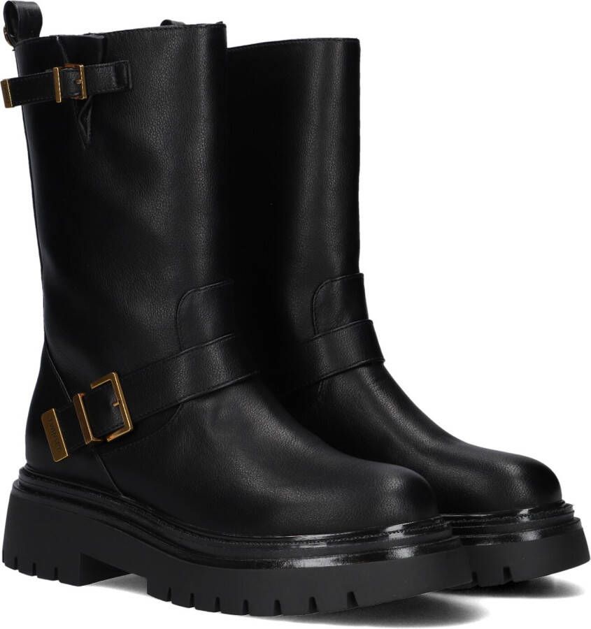 TWINSET MILANO Biker Boots Dames 242tcp040 Maat: 37 Materiaal: Leer Kleur: Zwart