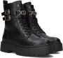 TWINSET MILANO Veterboots Dames 242tcp062 Maat: 36 Materiaal: Leer Kleur: Zwart - Thumbnail 1