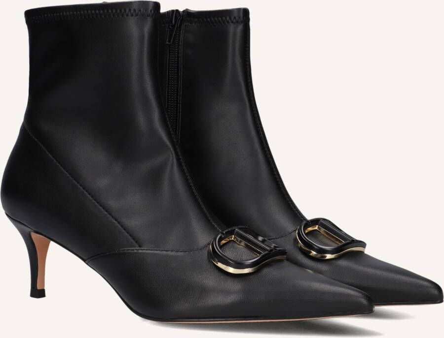 TWINSET MILANO Enkellaarsjes Dames 252tcp034 Maat: 38 Materiaal: Leer Kleur: Zwart
