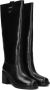 TWINSET MILANO Hoge Laarzen Dames 252tcp080 Maat: 36 Materiaal: Leer Kleur: Zwart - Thumbnail 1