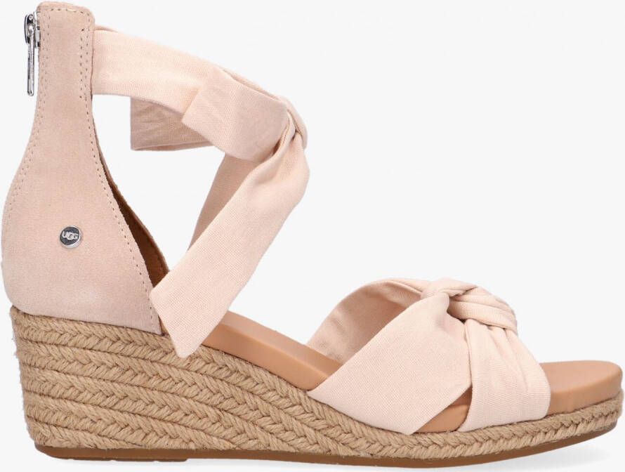 Ugg Yarrow Sandales voor Dames in Natural Canvas | Suede