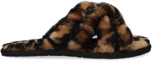 Ugg W Scuffita Panther Print in Butterscotch