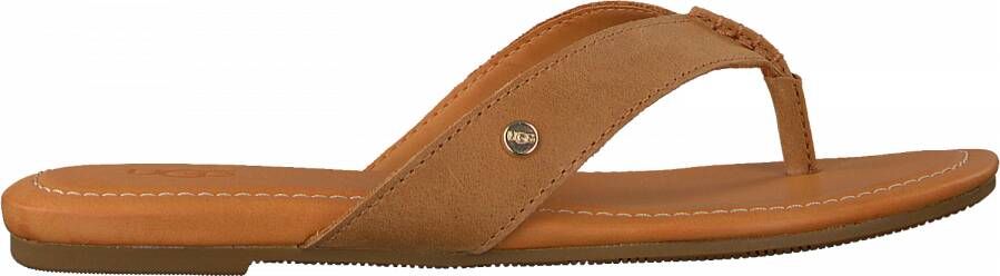 Ugg Tuolumne Flip Flop voor Dames in Almond | Leder
