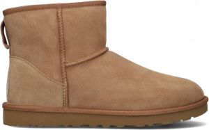 Ugg Classic Mini Boot voor in Brown Leder Shearling Suede Dubbelzijdig