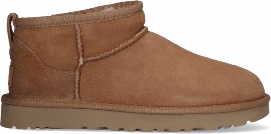 UGG Enkellaarzen Boots Laarzen Suède Classic Ultra Mini Cognac