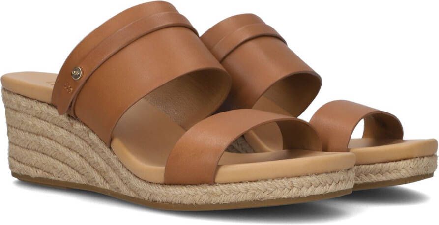 Ugg Ebele Sandalen voor Dames in Tan Leather