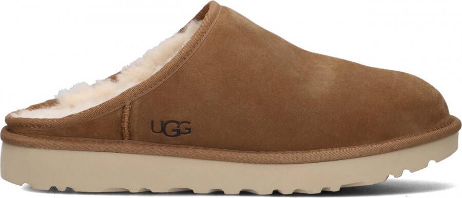 UGG Pantoffels Heren M Classic Slip-on Maat: 45 Materiaal: Suède Kleur: Cognac