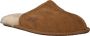 UGG Pantoffels Heren Sloffen Instappers Wol Harde zool Open hiel 1101111 Cognac - Thumbnail 1