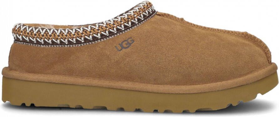 UGG Pantoffels Dames Sloffen Instappers Suède Harde zool Dichte hiel 5955 Zwart