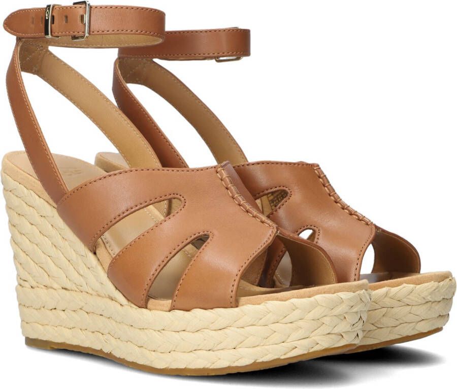 UGG Sandalen Dames W Careena Maat: 41 Materiaal: Leer Kleur: Cognac