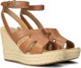 UGG Sandalen Dames W Careena Maat: 41 Materiaal: Leer Kleur: Cognac - Thumbnail 1