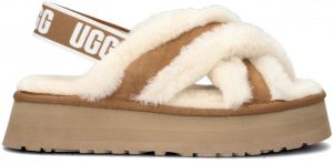Ugg Dames Disco Cross Slide Pantoffels Bruin