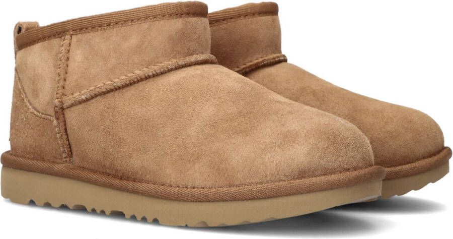 UGG Cognac Vachtlaarzen Classic Ultra Mini Kids