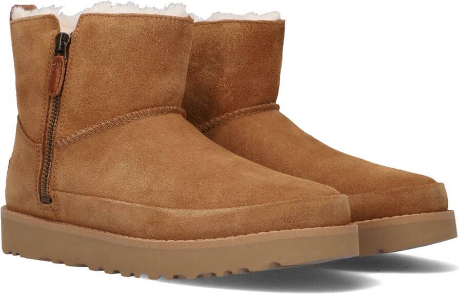 UGG Cognac Vachtlaarzen W Classic Zip Mini