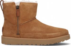 Ugg Classic Zip Mini Laarzen voor Dames in Chestnut | Suede