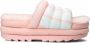 Ugg W Maxi Slide Logo voor Dames in Pink Scallop - Thumbnail 1
