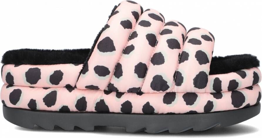 Ugg W Maxi Slide Cheetah Print voor Dames in Pink Scallop