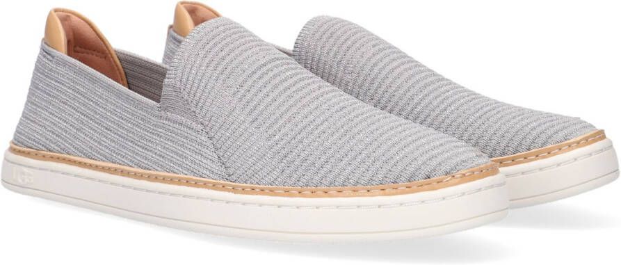 Ugg Sammy Slip Sneaker voor Dames in Seal Silver Rib Knit | Breien