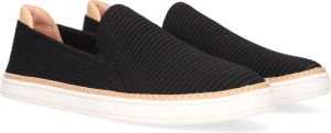 Ugg Sammy Slip Sneaker voor Dames in Black Rib Knit Breien