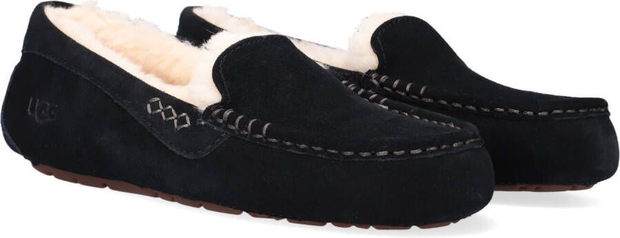 UGG Pantoffels Dames Sloffen Instappers Suède Harde zool Dichte hiel 1106878 Zwart