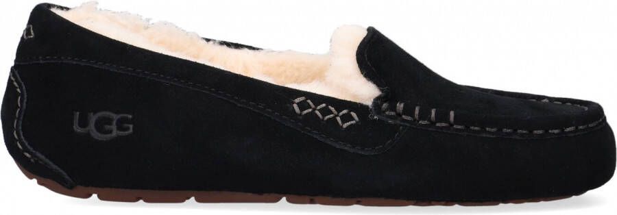 UGG Pantoffels Dames Sloffen Instappers Suède Harde zool Dichte hiel 1106878 Zwart - Foto 2