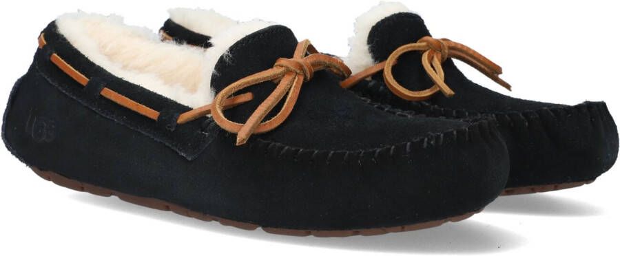 UGG Pantoffels Dames Sloffen Instappers Suède Harde zool Dichte hiel 1107949 Zwart