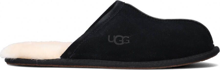 UGG Pantoffels Heren Sloffen Instappers Wol Harde zool Open hiel 1101111 Zwart