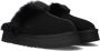 Ugg Zwarte platte schoenen met shearling voering Zwart Dames - Thumbnail 1